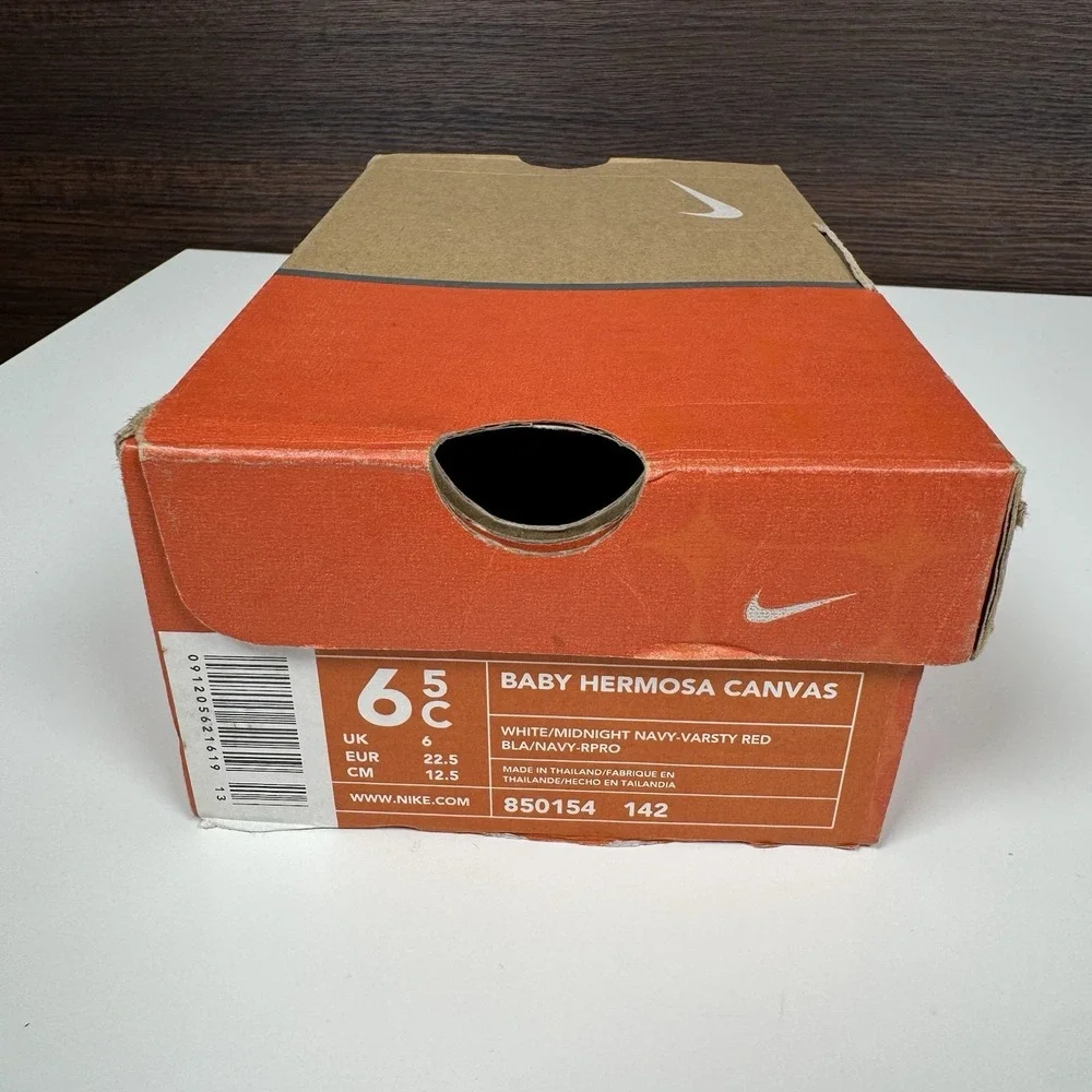 NEW Vintage 2000 Nike Baby Hermosa Canvas Shoes 6.5C Toddler 850154 142